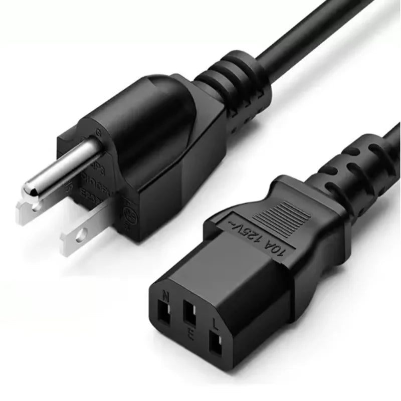 1.5m 3m PC Power Extension Cord 3-Prong EU US AU UK PLUG C13 AC Power Supply Cable Adapter Cord Charging Cable Line Wires Oasis Select