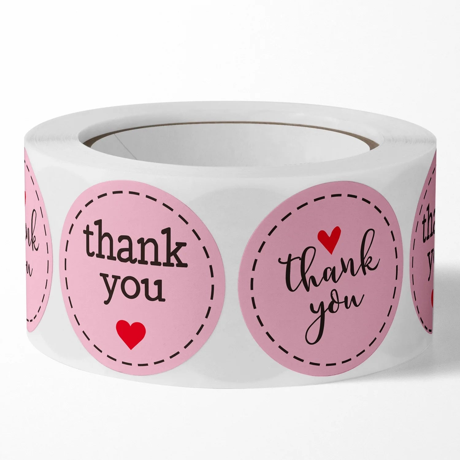 500pcs/1 roll love heart roll stickers, thank you stickers, sticker craft stickers, wedding birthday decoration labels Oasis Select