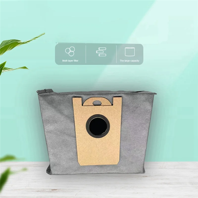 10 Pcs Dust Bags for RoboVac L35 Hybrid LR30 Hybrid LR20 Auto-Empty Station, with Activated Carbon Fabric Oasis Select
