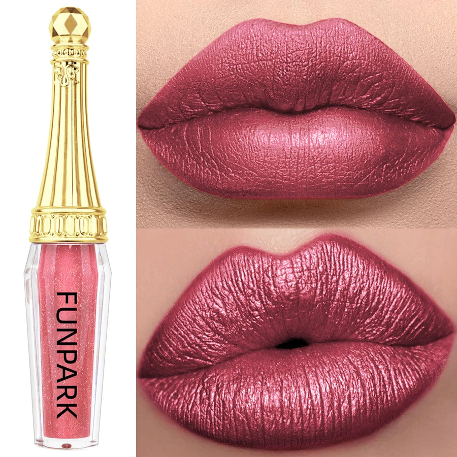 FUNPARK Glitter Lip Gloss – 10 Shades Waterproof Shimmer
