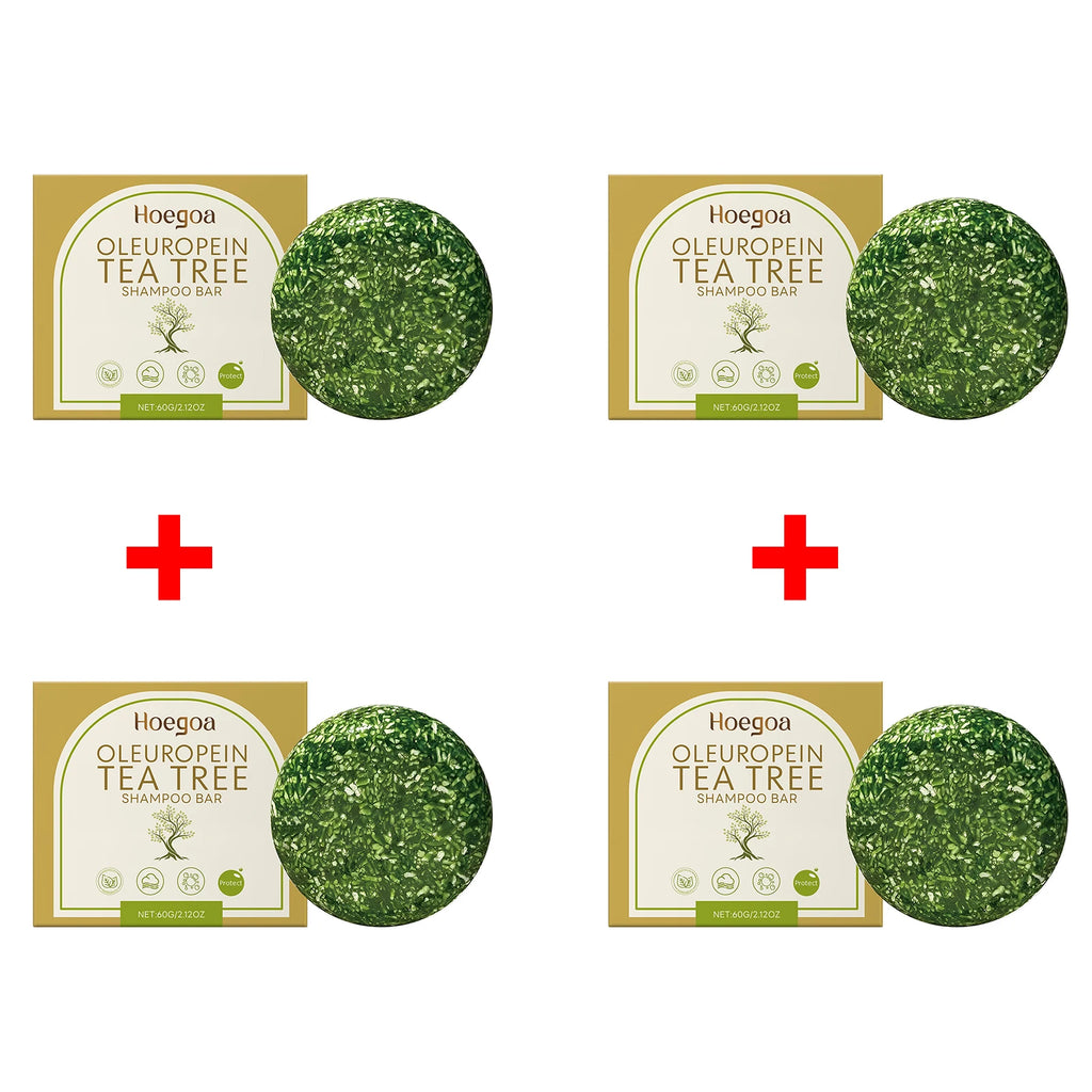 HOEGOA Tea Tree Shampoo Bar – Oil Control & Scalp Nourishing