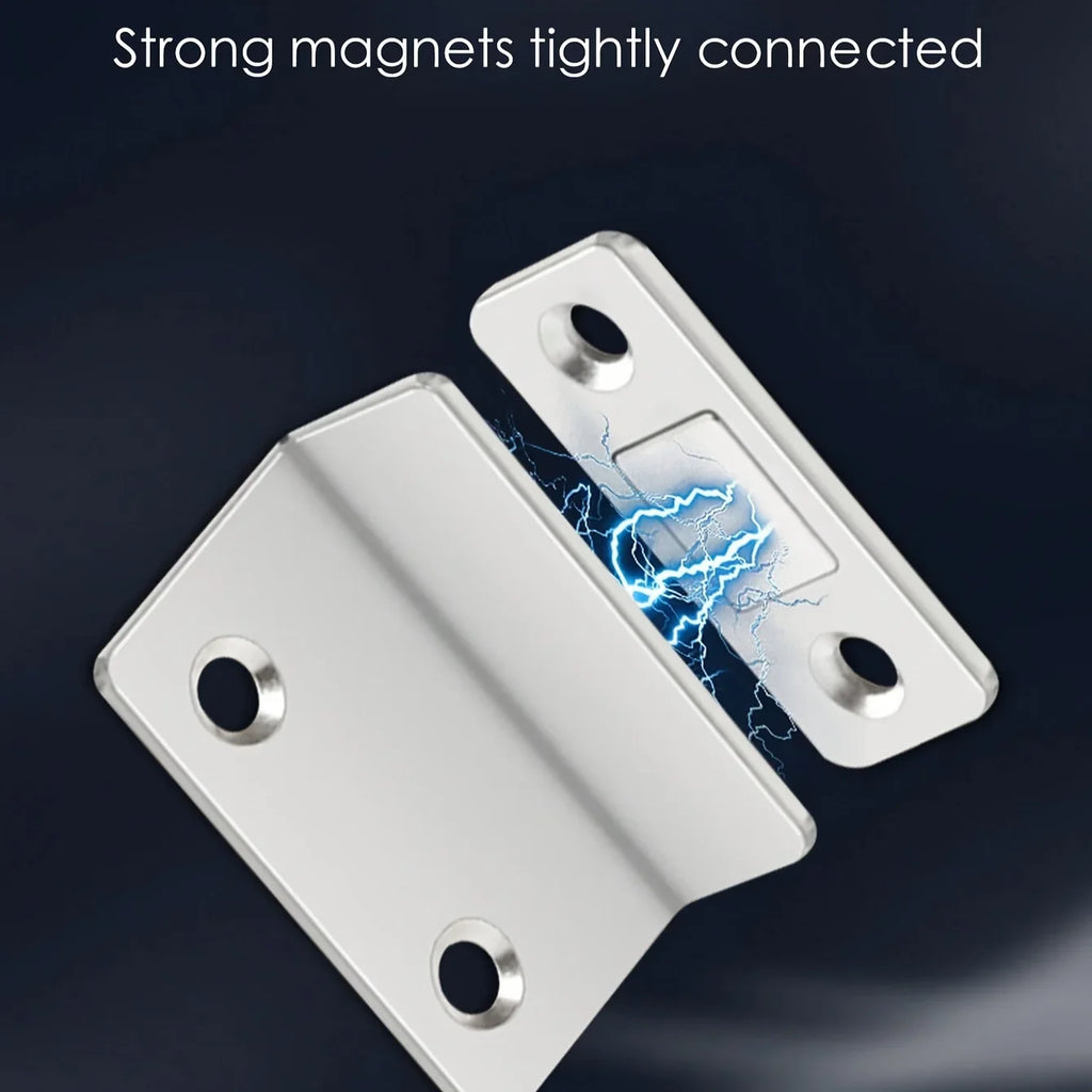 1pair Magnetic Door Catch Latch-Invisible Strong Adhesion, Drill-Free Mount, Seamless Release- Ideal for Cabinets, Sliding Doors Oasis Select