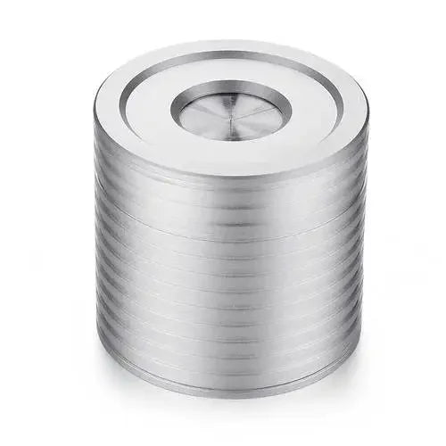 Aluminum Ashtray with Cover Household Living Room Office Creative Personality Fly Ash Rotary Seal Ashtray Oasis Select Silver