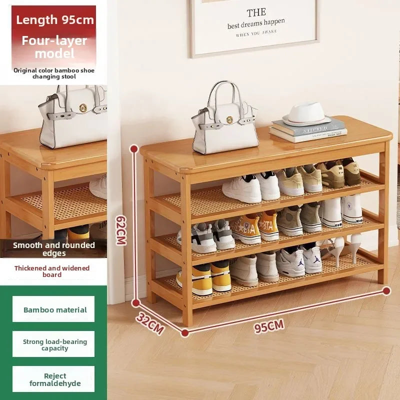Multi-functional Household shoe cabinet, shoe rack, dustproof shoe change stool, entrance stool integrated space-saving storage Oasis Select