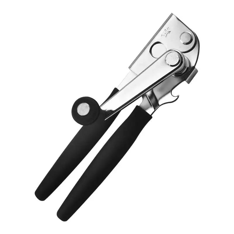 Stainless Steel Manual Can Opener Heavy Duty Handheld with Extra Long Handles for Seniors Elderly Kitchen Use Bottle Opener Oasis Select 1PC