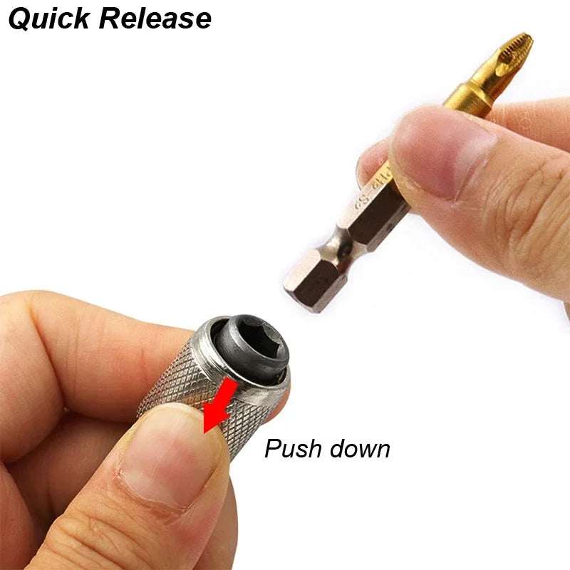 SDS Plus Convert To 1/4 Hex Shank Adapter Hexagonal Converter Electric Hammer Power Screwdriver Bit Holder Socket Impact Driver Oasis Select