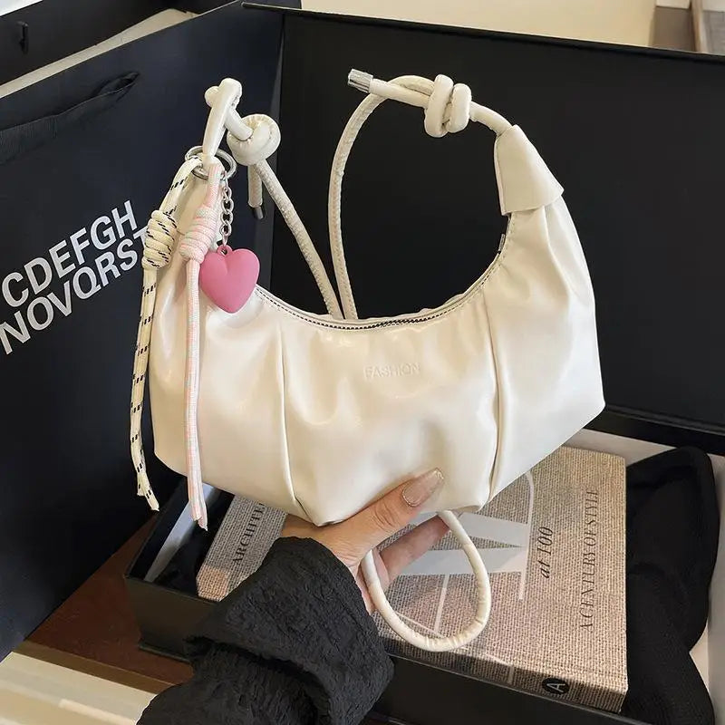 Women's PU Leather Crossbody Bag – Chain Shoulder Evening Purse