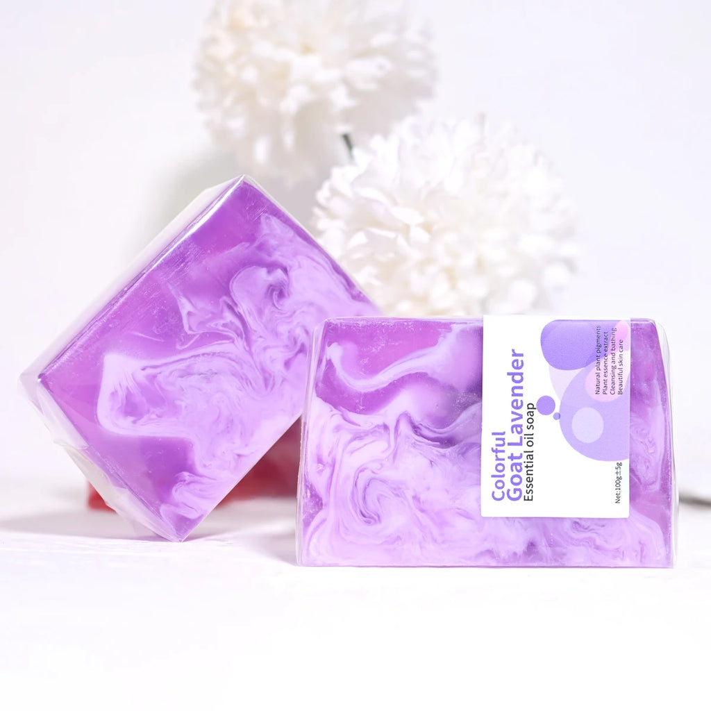 Lavender Essential Oil Handmade Glycerin Floral Soap Bar