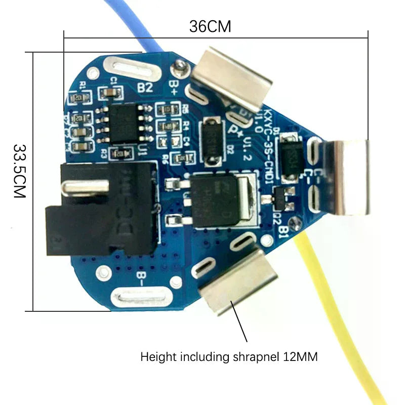 3S 10.8V 12.6V 40A BMS 18650 Lithium Battery Board BMS For Screwdriver Shura Shurika Battery 3S 12V Battery Replace Use Oasis Select