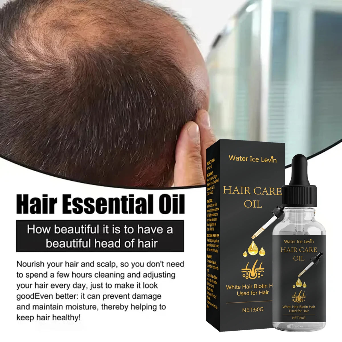 Biotin Hair Oil – Rosemary, Castor Oil & Collagen for Shine Hair Treatment Oil Oasis Select