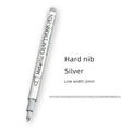 Gold Silver Metallic Permanent Markers Waterproof Paint Pens For Rock Mug Ceramic And Glass DIY Art Creation Supplies Oasis Select Hard-Silver (1pcs)