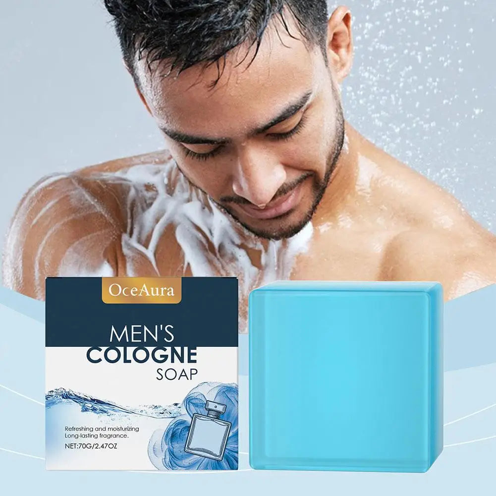 1/2PCS Men's Bar Soap Bath Body Bar Soap Handmade Natural Soap Bar Gentle Cleansing Moisturizing Exfoliating Refreshing Non-oily Oasis Select