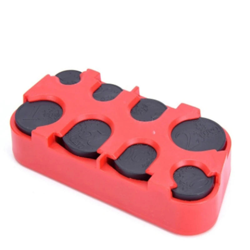 Mini Euro Coin Dispenser Car Storage Coin Wallet Savings Box for Euro Coin Bank Coin Holder Case Plastic Storage Boxes Oasis Select Red
