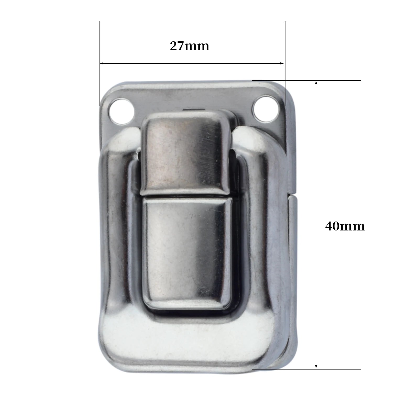 2-Pack Zinc Alloy Box Latch Clasps – Vintage Hasp Buckle 27×40mm