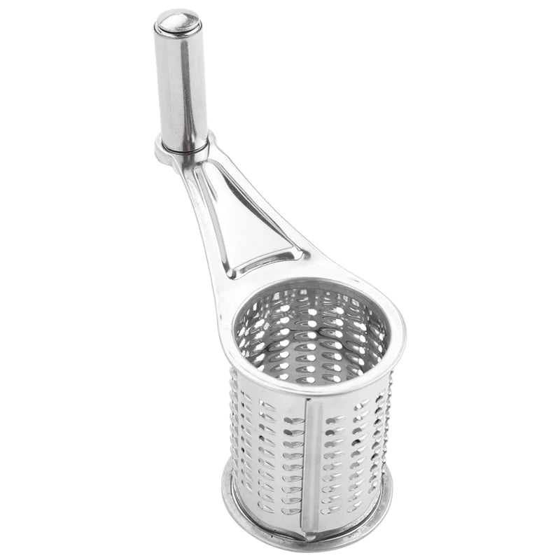 Rotary Cheese Grater Vegetable Slicer Shredder And Grinder With 4 Interchangeable Stainless Steel Grums Oasis Select