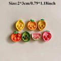 Small Cartoon Fruit Decor Plate Practical Refrigerator Magnet Adorable Accessory for Kitchen and Office Decoration Oasis Select 7pcs