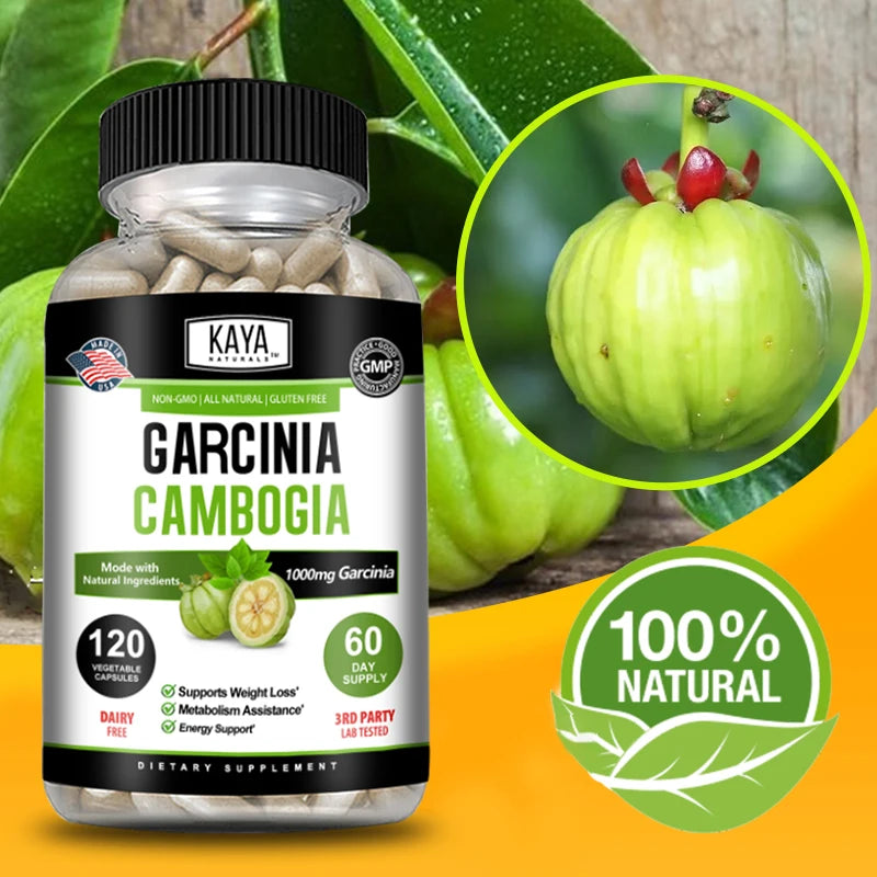 Garcinia Cambogia Extract Weight Loss Capsules Unisex supports weight loss and fat burning, cleansing Oasis Select