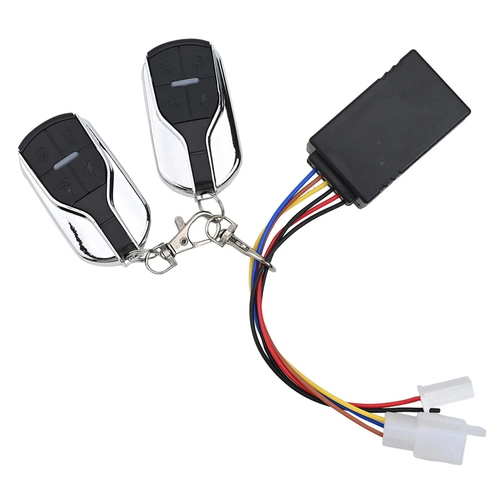 1pc Electric Vehicle Scooter Anti-theft Device AntiTheft Vibration Alarm For Hummingbird 36-72V One-button Start Remote Control Oasis Select