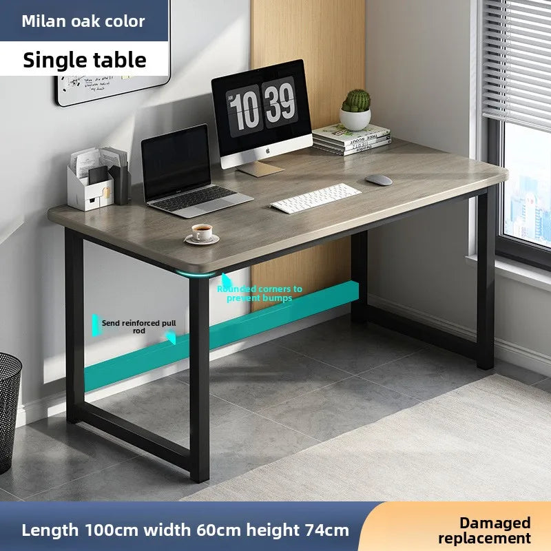 Computer desk Desktop study desk Long workbench E-sports table and chair desk Oasis Select Milan Oak-100cm