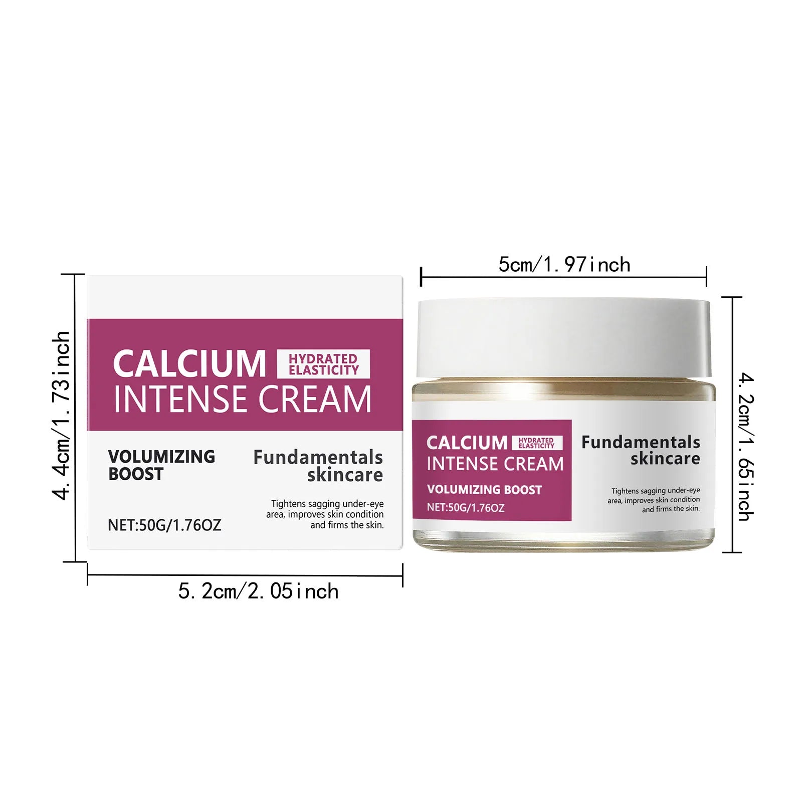 Calcium Intense Cream Tighten Skin Elasticity Enhance Moisturizing Facial Firming Improve Skin Sagging Nourishing Facial Lifting Oasis Select