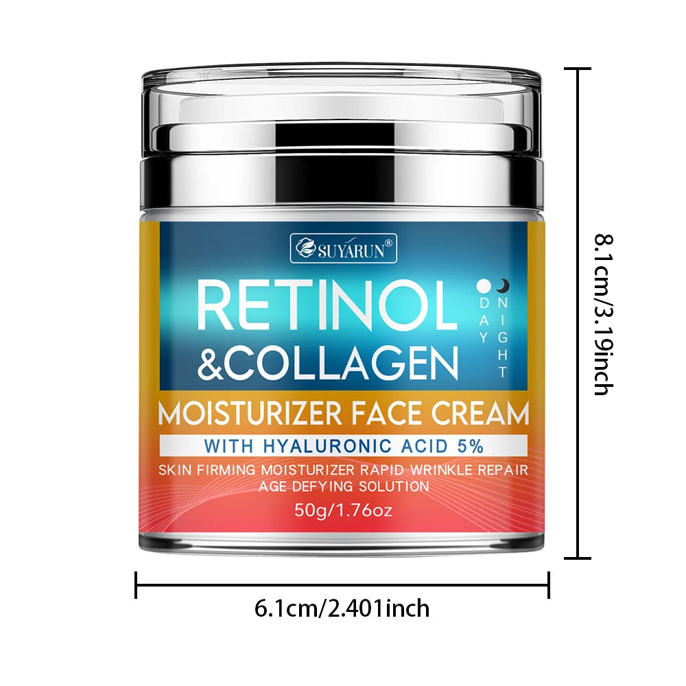 SUYARUN Retinol & Collagen Face Cream – Firming Moisturizer Face Moisturizer Cream Oasis Select