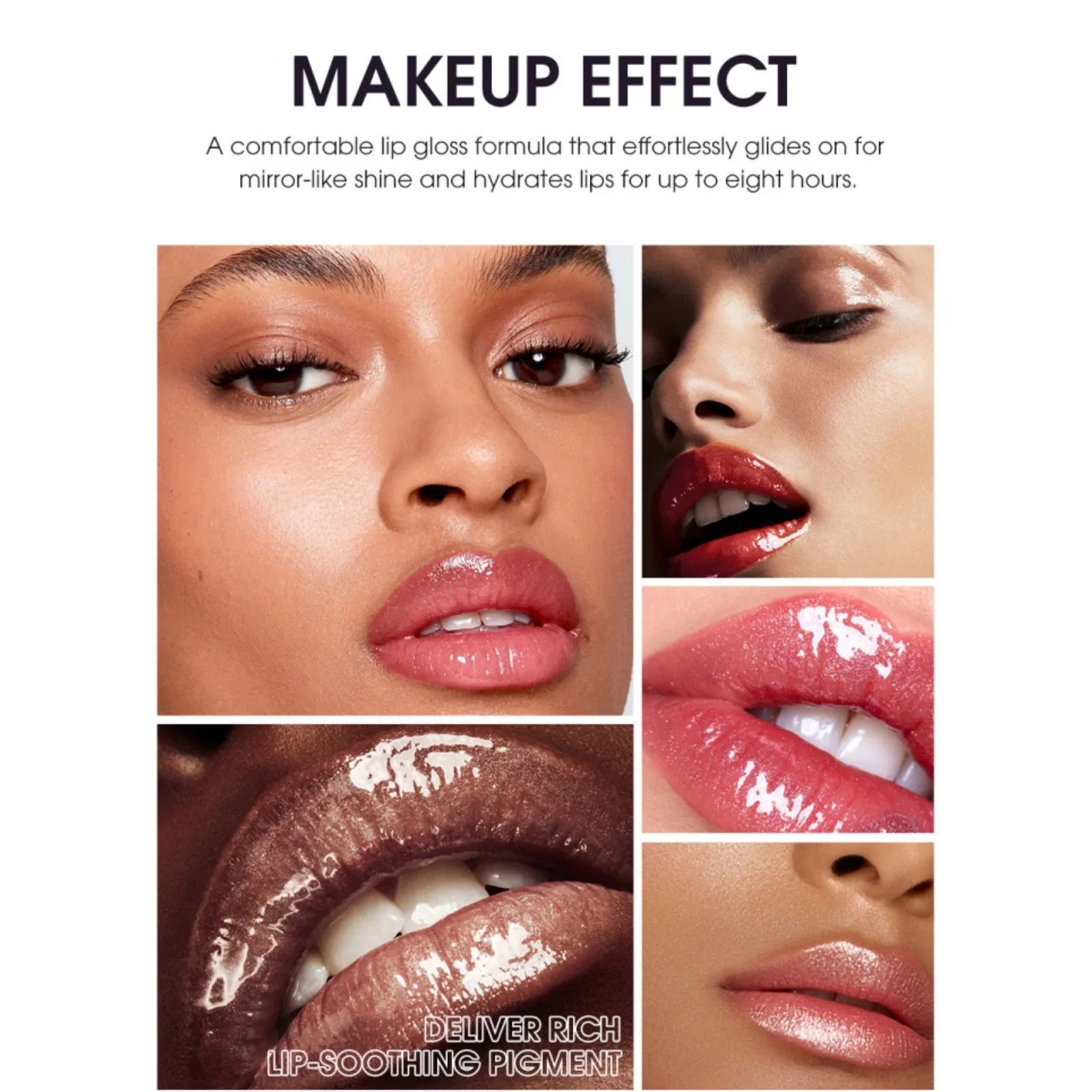 Hyaluronic Acid Glitter Lip Gloss – 8 Shades | Langmanni