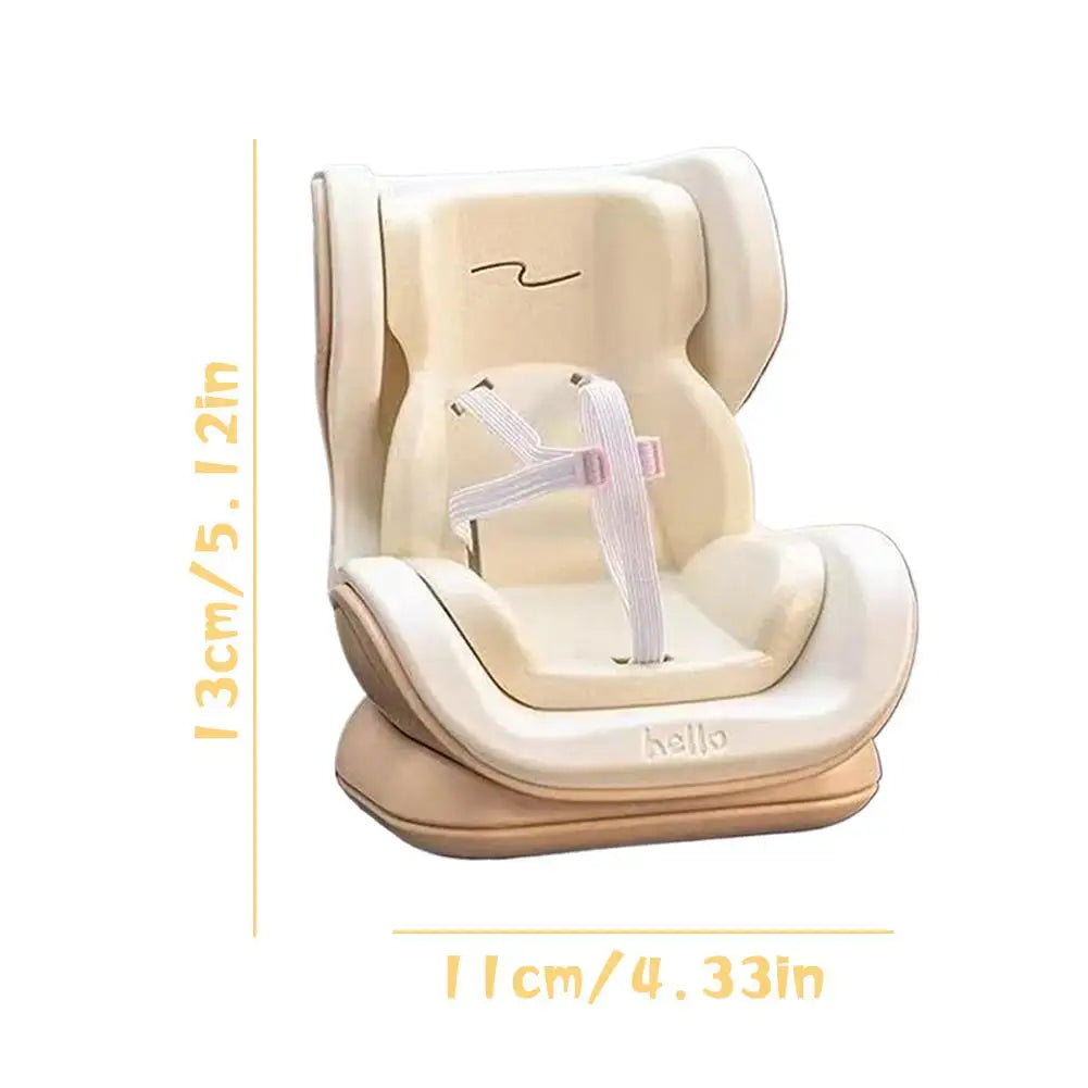 Kawaii Mini Car Seat Doll Accessory – Cute Interior Decor