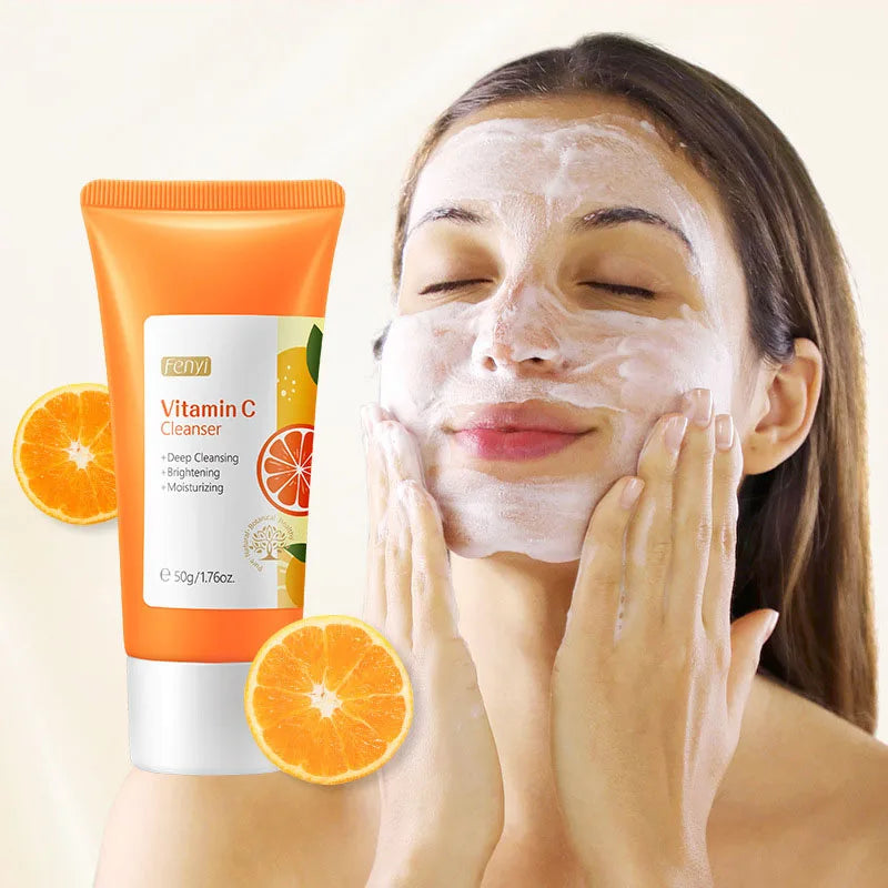 SADOER Vitamin C Facial Cleanser – Blackhead & Deep Pore Wash Vitamin C Face Wash Oasis Select