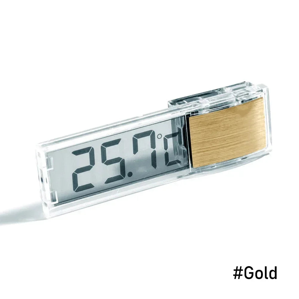 Electronic Fish Tank Temperature Waterproof Aquarium Thermometer 3D Digital LCD Fish Turtle Temp Aquarium Control Accessories Se Oasis Select Gold S