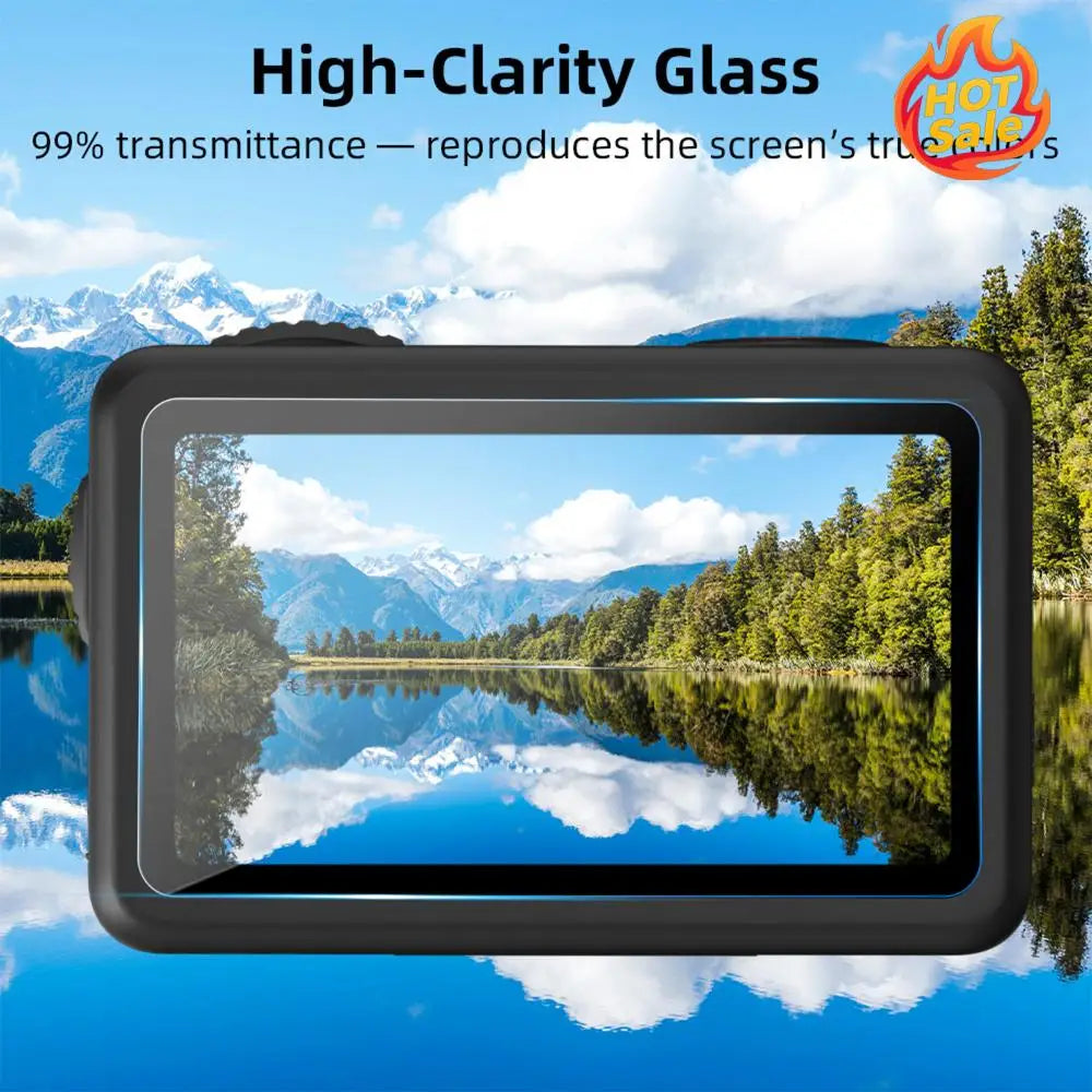 Anti-Bubble Screen Protector Fit for DJI OSMO Action 6 Accessories 0.4mm Tempered Glass Protector Scratch Resistant Oasis Select