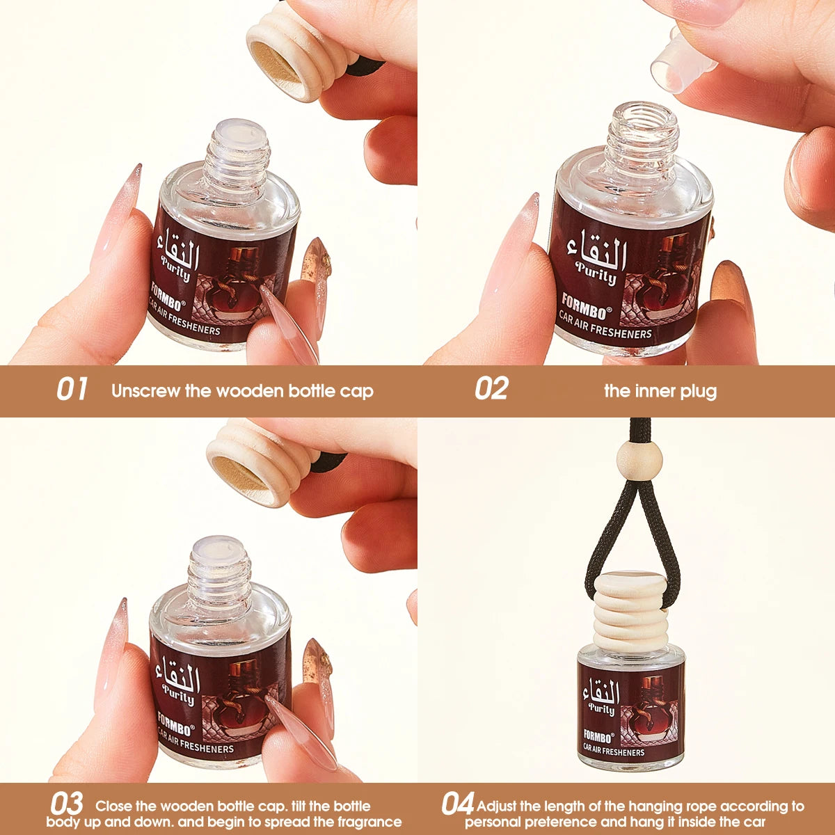 Long-Lasting Car Air Freshener – Essential Oil Fragrance Car Air Freshener Oasis Select