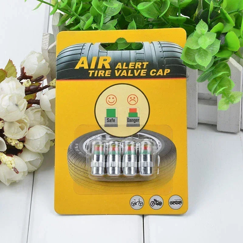 Tire Pressure Valve Caps Easy To Read Sensor Indicator Valve Stem Caps for Automotive Cars Trucks SUVs Oasis Select