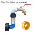 Copper Alloy Faucet with Partition Accessories Aquarium and Livestock Drainage Adapter PVC Rain Barrel Spigot Kit Oasis Select 20cm height increase