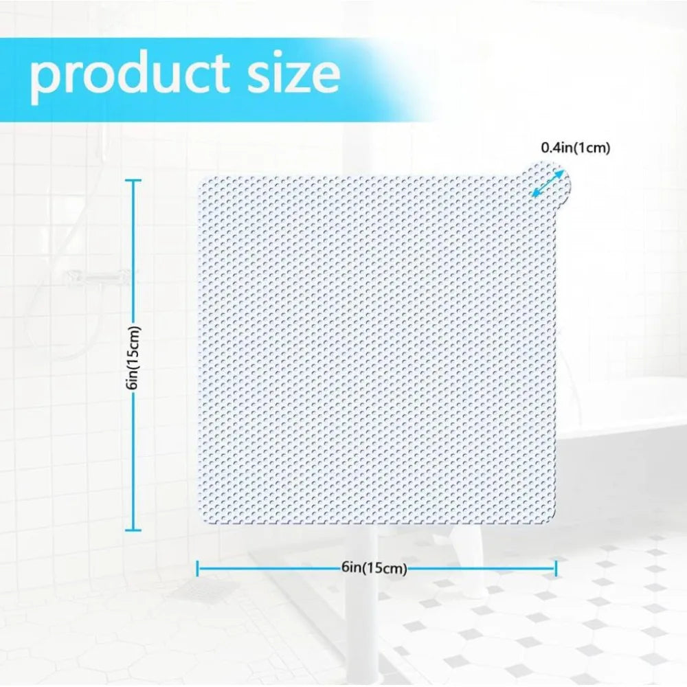 12pcs Mesh Floor Drain Sticker Waterproof Anti-Clogging Drain Hair Catcher Removable Floor Drain Patch Bathroom Oasis Select