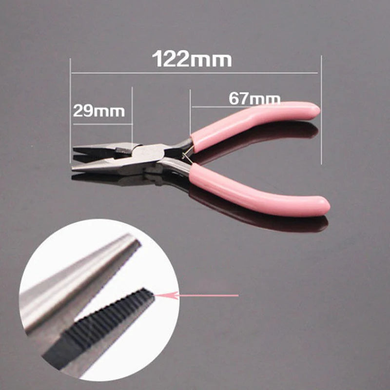 WholesaleMini Pliers Diagonal Round Bent Needle Nose Handcraft Beading Insulated Cutter Pliers For Jewelry Making Tools Oasis Select A