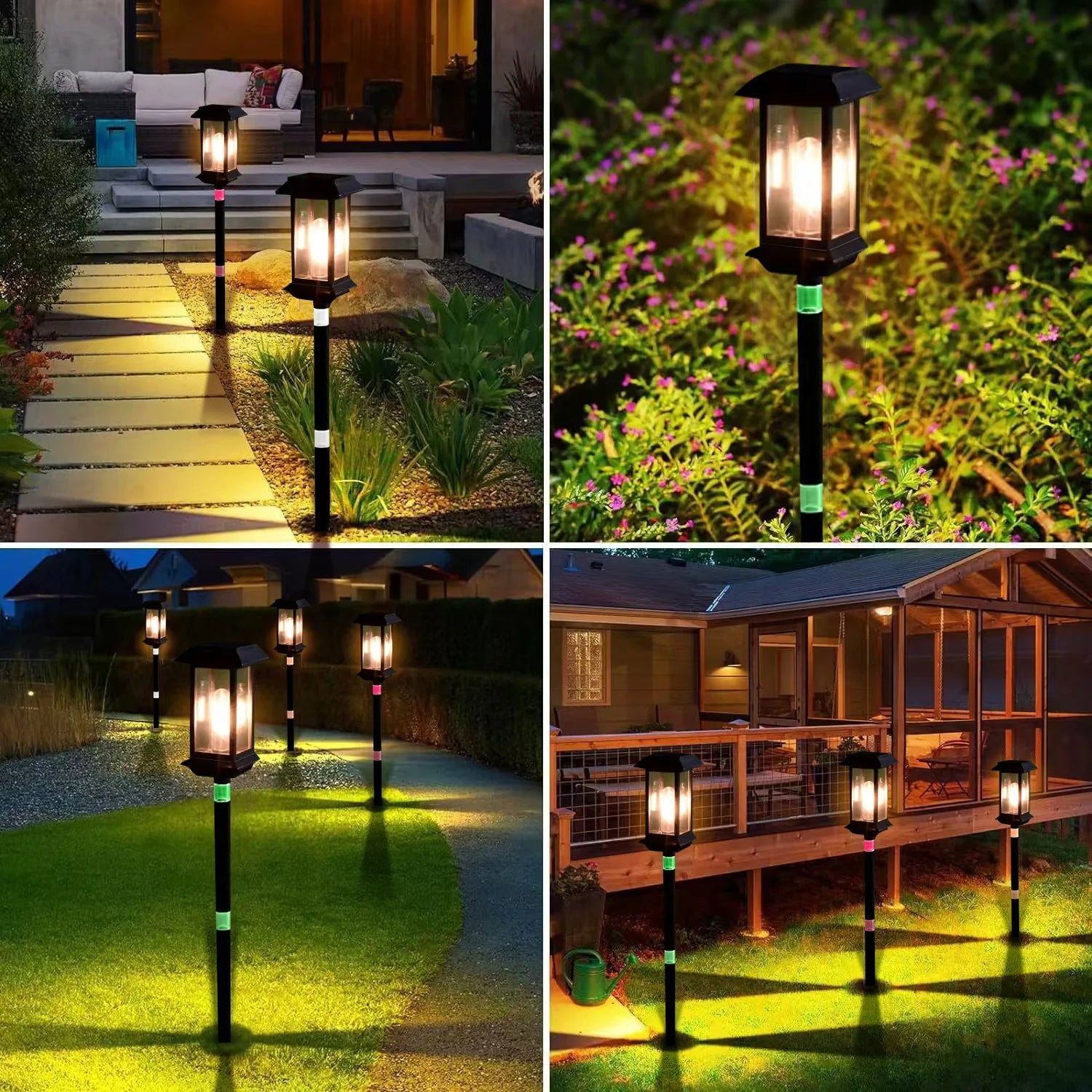 Solar Lamps, Outdoor Garden Lamps, Household Waterproof Garden Tungsten Filament Lawn Insert Lamps, Outdoor Atmosphere Oasis Select