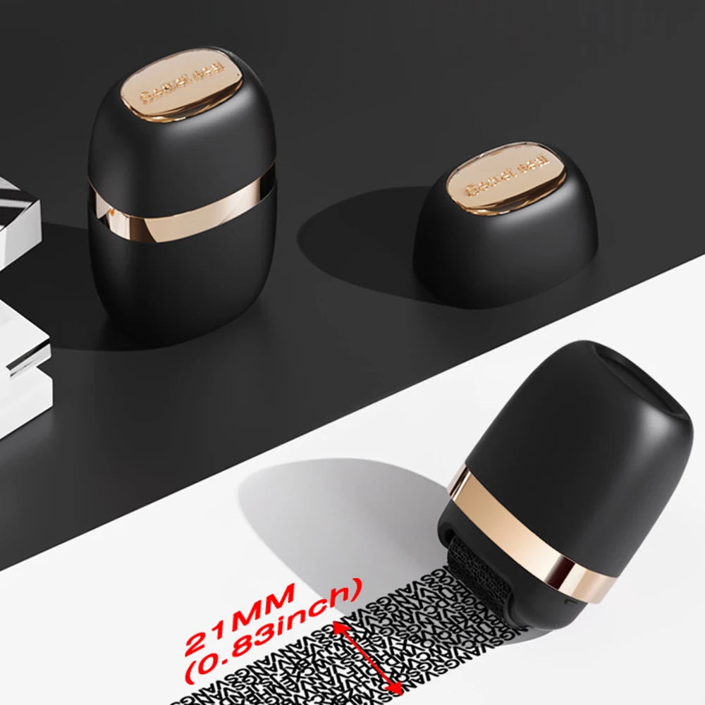 ID Protector Ink Roller Wide Identity Theft Protection Confidential Roller Signature Stamp for Data Privacy 21mm Scrolling Width Oasis Select