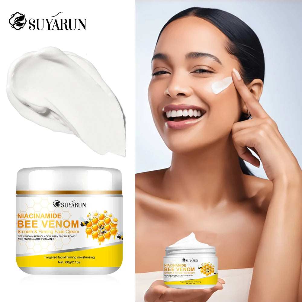 SUYARUN Niacinamide & Bee Venom Face Cream - Anti-Aging Brightening Moisturizer, Tightening Skin Care for Women & Men. Oasis Select