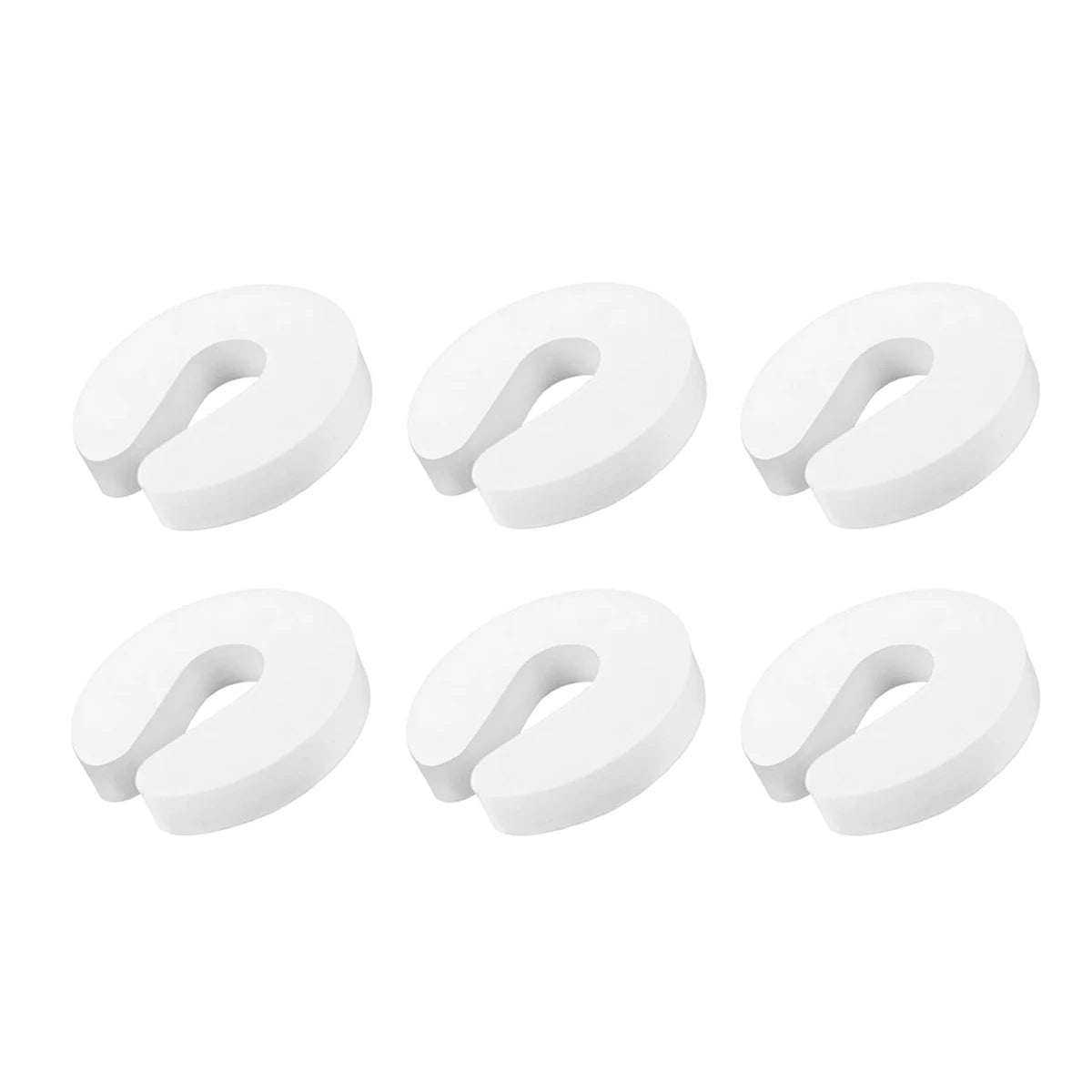 6/12 PCS Foam Door Finger Pinch Guard – Soft Cushion for Top Edge of Door Finger Pet Safety Slam Buffer Prevents Hand Injuries Oasis Select White 6pcs
