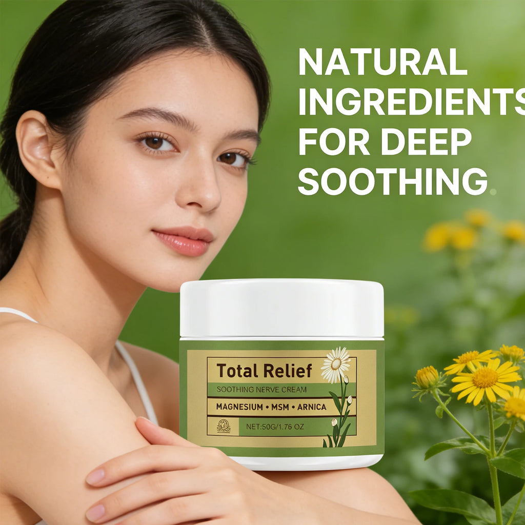 Magnesium Soothing Cream Nerves Relief Long-Lasting Hydration Prevent Drying Moisturizing Body Cream Oasis Select