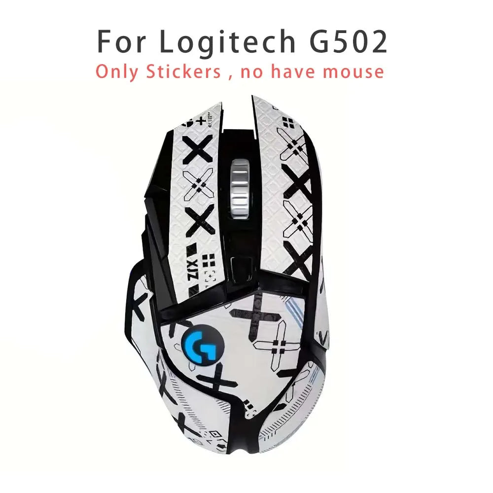 Anti-Slip Mouse Grip Stickers for Logitech G502 – PVC Mouse Grip Sticker Oasis Select G502 Full White