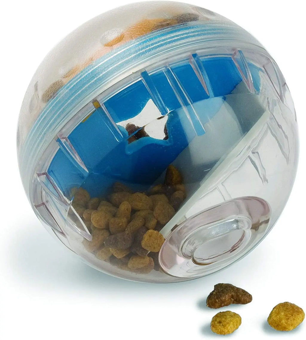 IQ Treat Ball Dog Treat Dispenser Toy Ball Interactive Dog Toy - 4" Dog Food Toy Stimulation, Slow Feeder Oasis Select