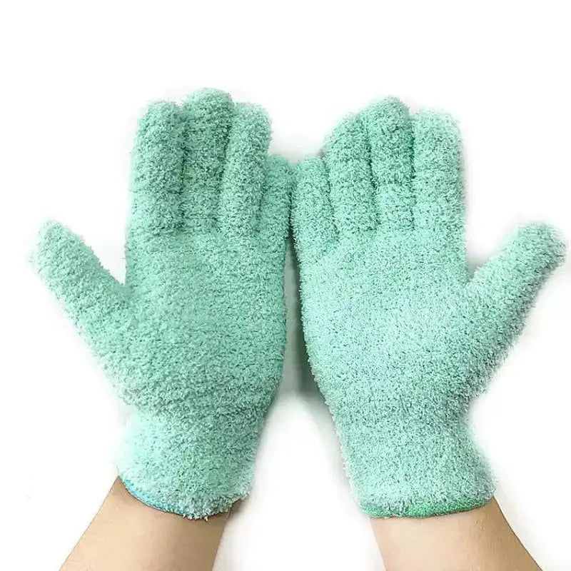 Microfiber Plant Cleaning Gloves | Reusable Dusting Gloves