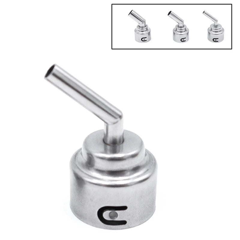 For SUGON 8650/ 8630/8610DX-PRO Hot Air Soldering Station 45 Degree Curved Nozzle 5Mm/8Mm/10Mm Bent Angle Heat Nozzle Oasis Select