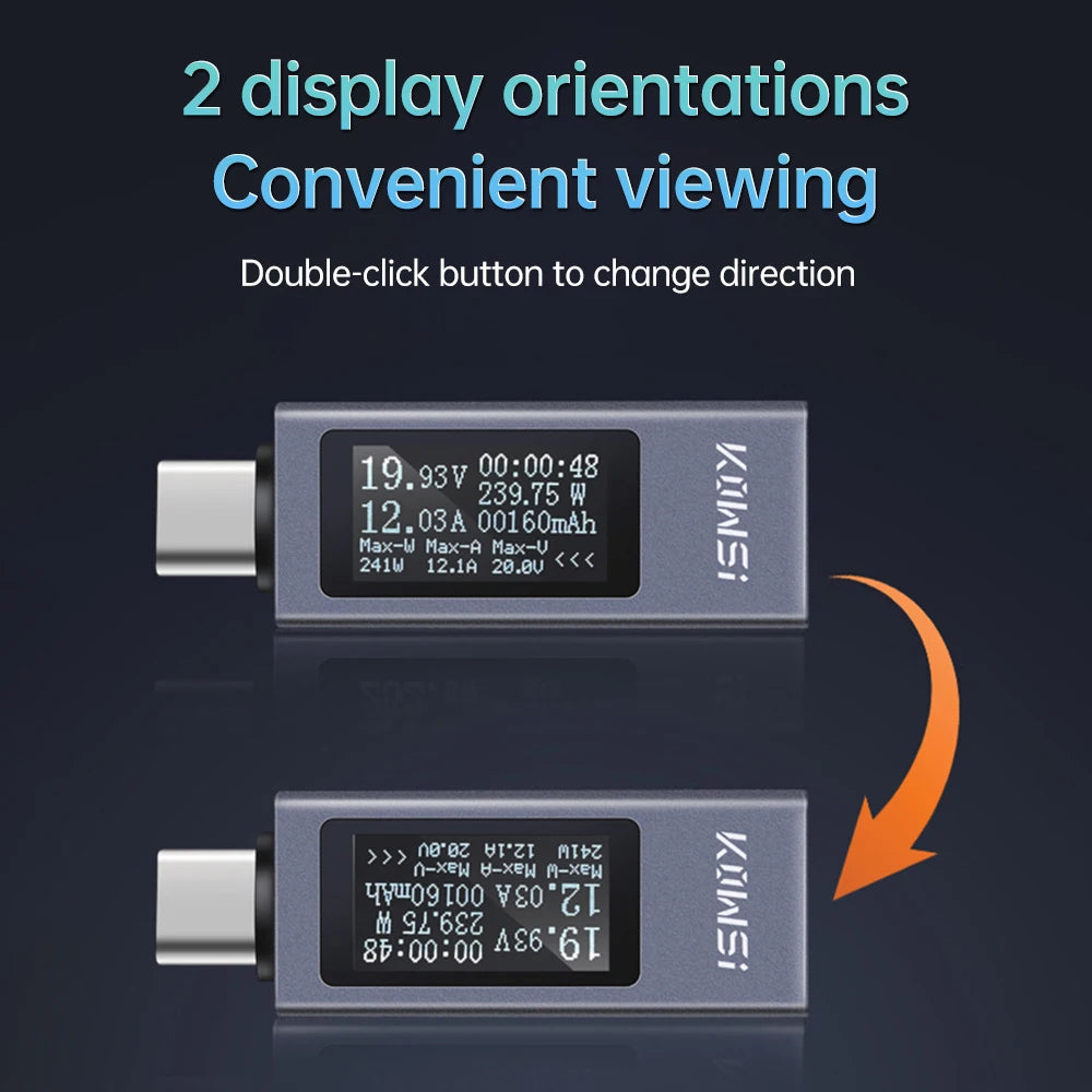 KWS-2302C USB Tester Voltmeter Ammeter Current Voltage Power Meter Current Tester Capacity Tester Cut-off Power Indicator Oasis Select