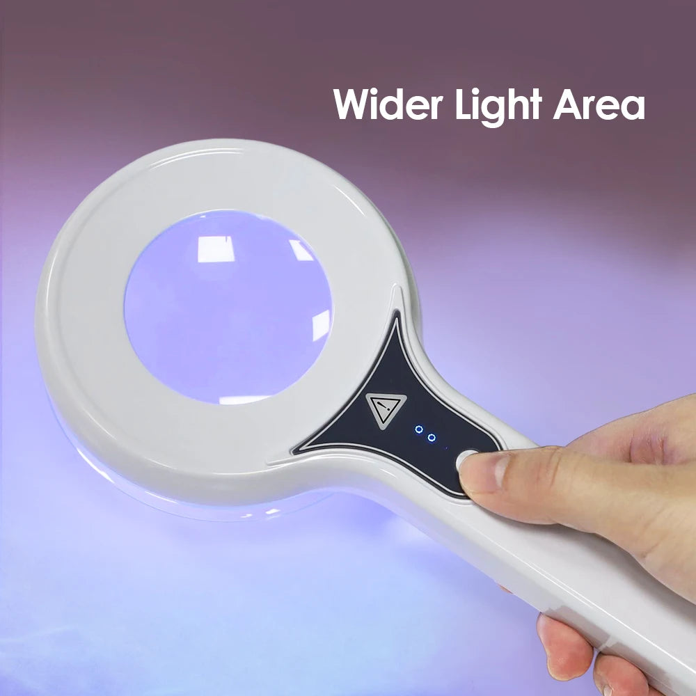 Wood's Lamp UV Skin Analyzer – 3x Magnifying LED Beauty Tool