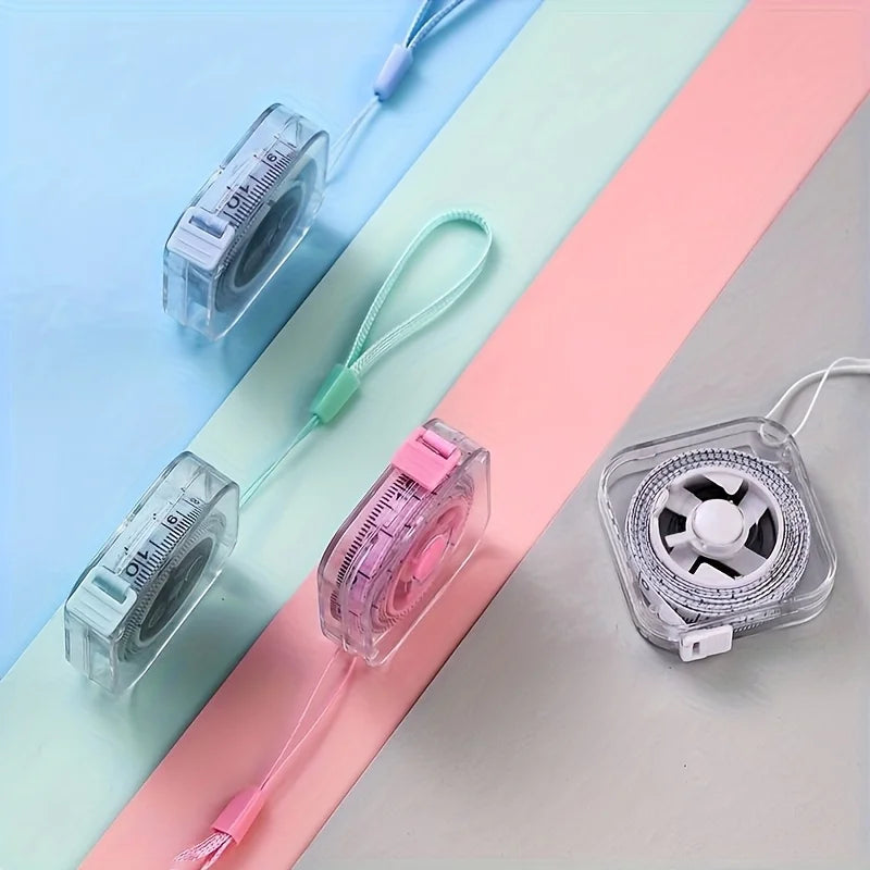 2-meter/6-foot Mini Soft Tape Measure, Portable and Extendable Locking Mechanism, and Clear Centimeter/inch Scale Oasis Select