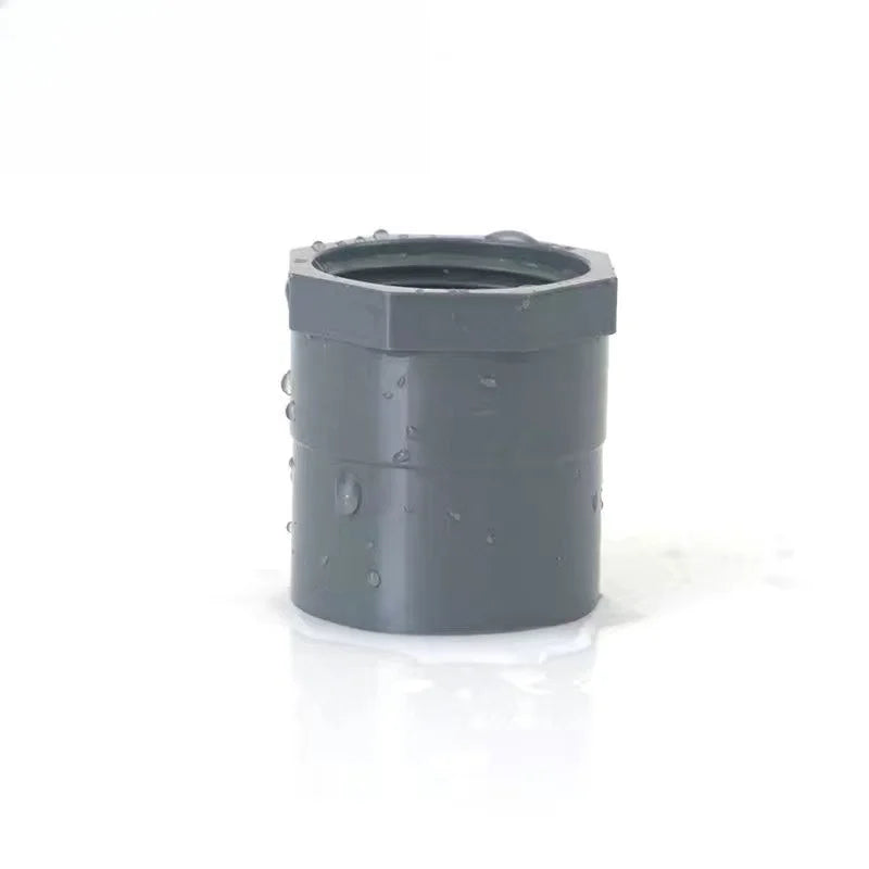 2Pcs White PVC Straight Connector for Garden Irrigation Water Supply Pipe Joint Male and Female Thread 1/2 "1.5" Oasis Select 32mm grey 2 pcs