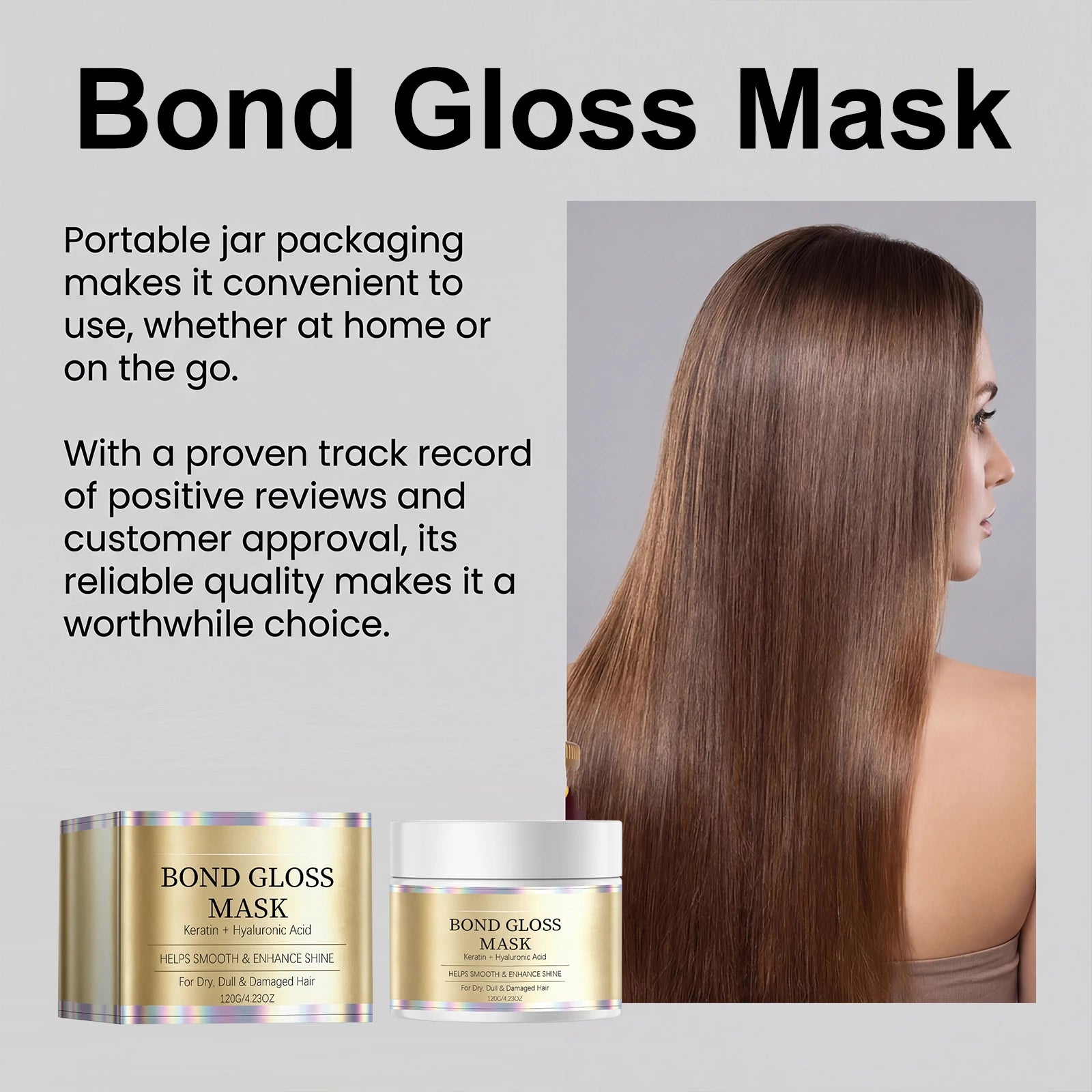 Keratin Gloss Hair Mask – Repair, Smooth & Deep Moisture Keratin Hair Mask Oasis Select