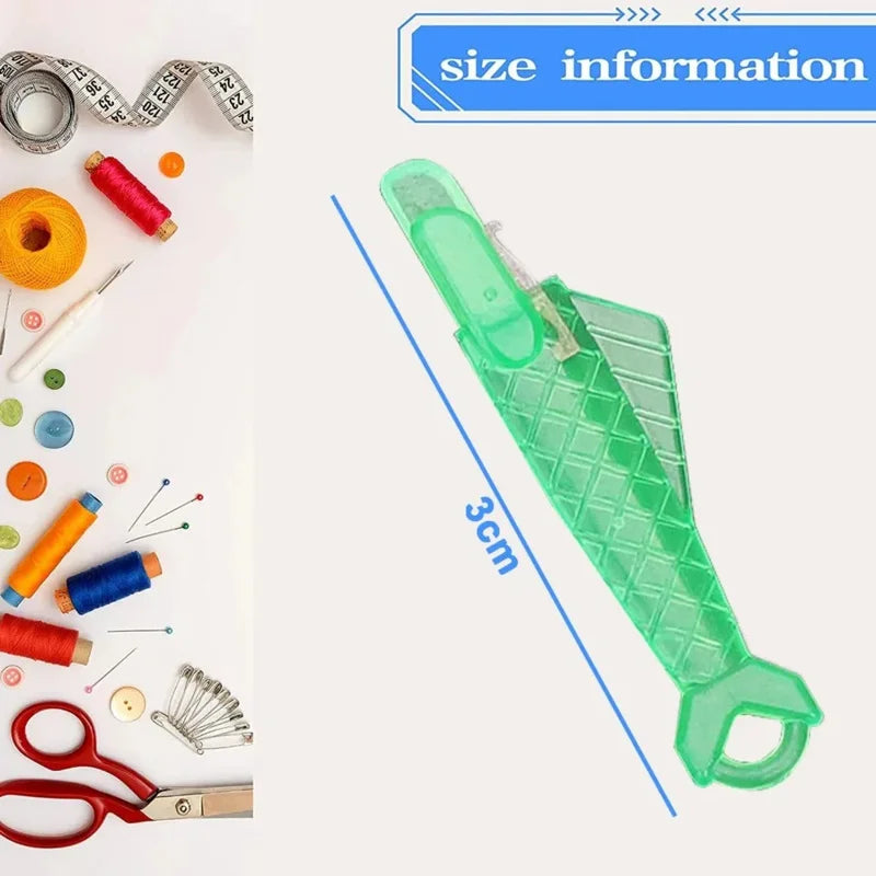 Automatic Needle Threader DIY Tool Home Hand Sewing Machine Device Thread Auto Needle Cross Stitch Sewing Accessories Oasis Select